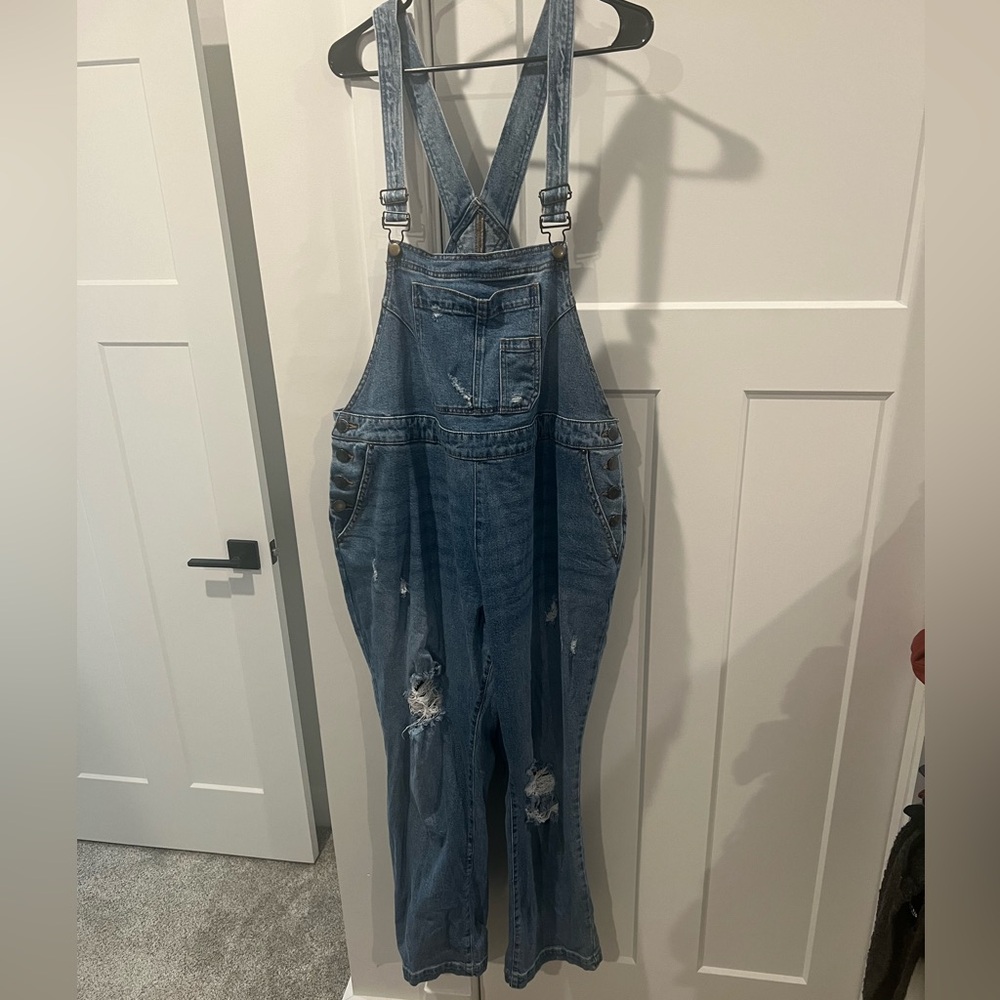 Lane Bryant Blue Denim Overalls